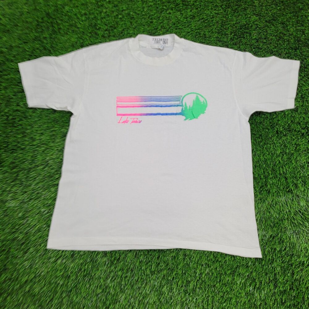 Vintage 80s Hanes Shirt Womens XL 22x26 White